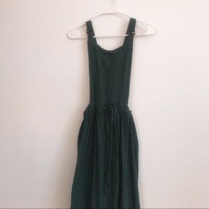 Long green dress